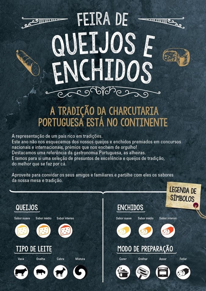 Antevisão Folheto CONTINENTE Feira Queijos, Enchi