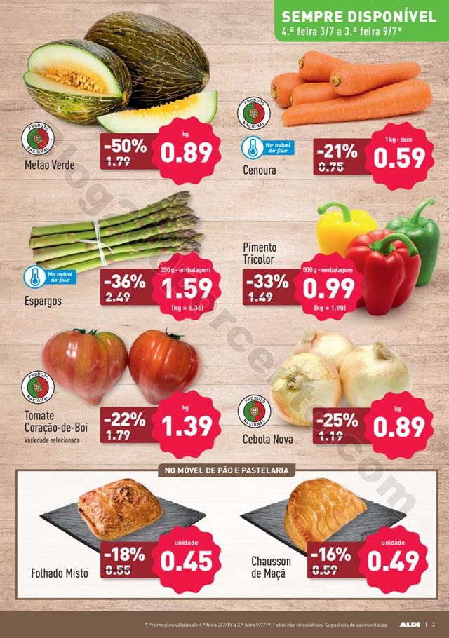 Antevisão Folheto ALDI Promoções a partir de 3 