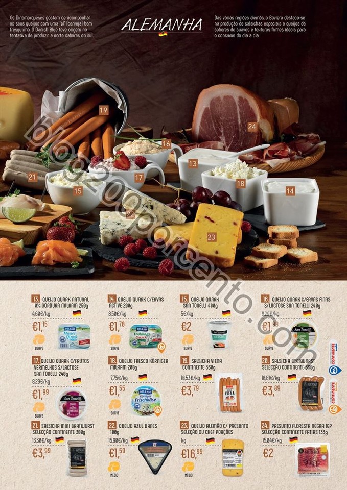 Novo Folheto CONTINENTE Queijos promoções de 4 a
