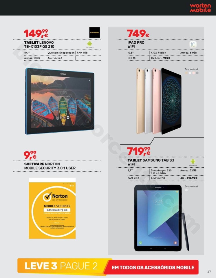 Antevisão Folheto WORTEN Mobile Promoções de 12
