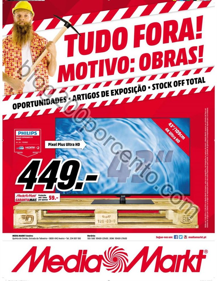 Antevisão Folheto MEDIA MARKT Stock Off Aveiro de