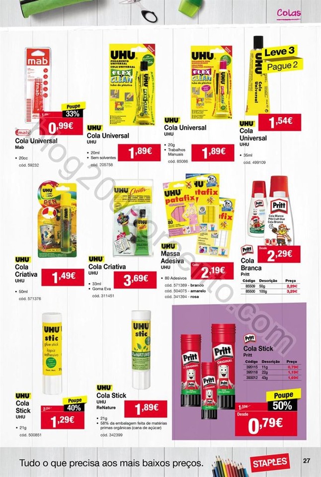 Antevisão Folheto STAPLES Regresso às aulas de 1