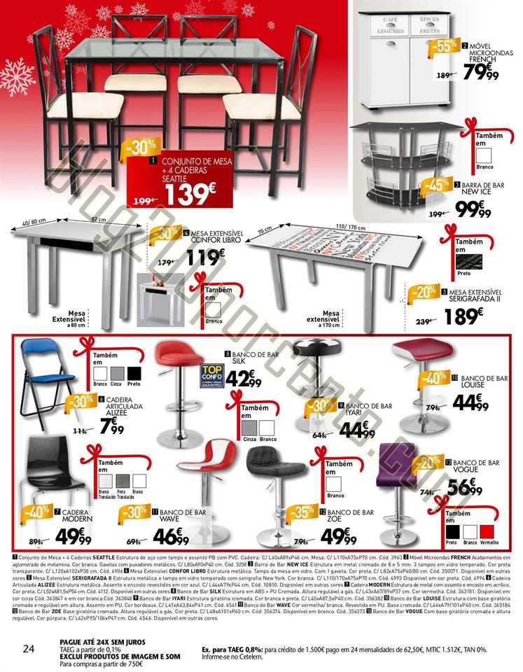 Novo Folheto CONFORAMA Natal de 17 a 31 dezembro p