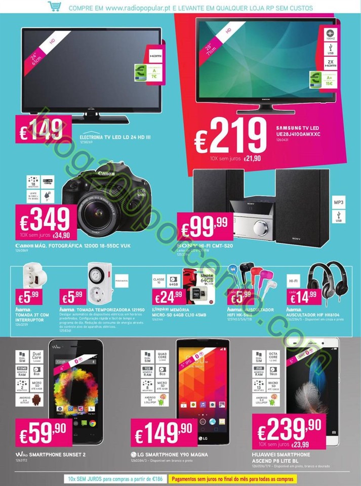 Antevisão Folheto RADIO POPULAR promoções de 16