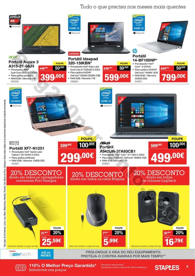 Antevisão Folheto STAPLES 31 julho a 8 agosto p5.