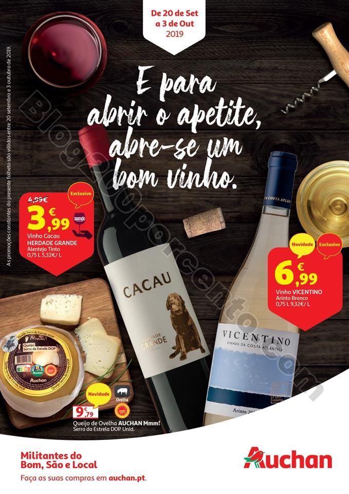 Antevisão Folheto AUCHAN Vinhos e Sabores Promoç