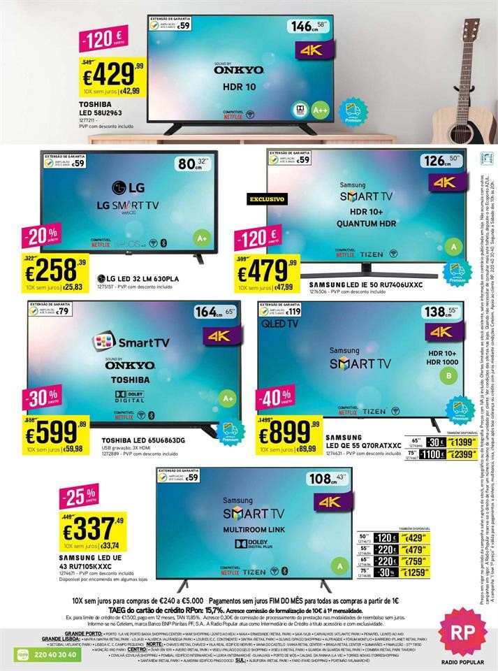 Antevisão Folheto RADIO POPULAR Promoções de 22