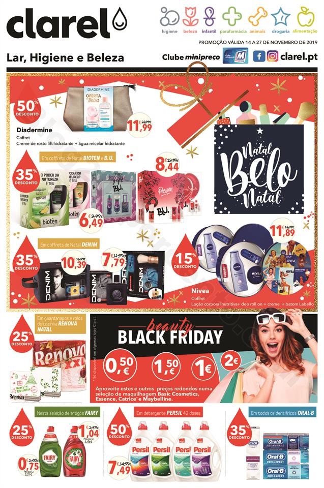 Antevisão Folheto CLAREL Natal promoções de 14 