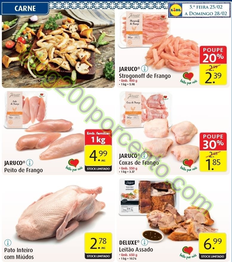 Antevisão Folheto LIDL de 25 a 28 fevereiro - qui