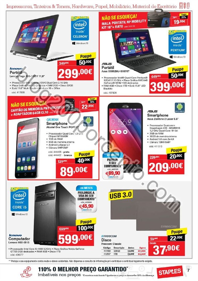 Antevisão Folheto STAPLES promoções de 19 a 31 