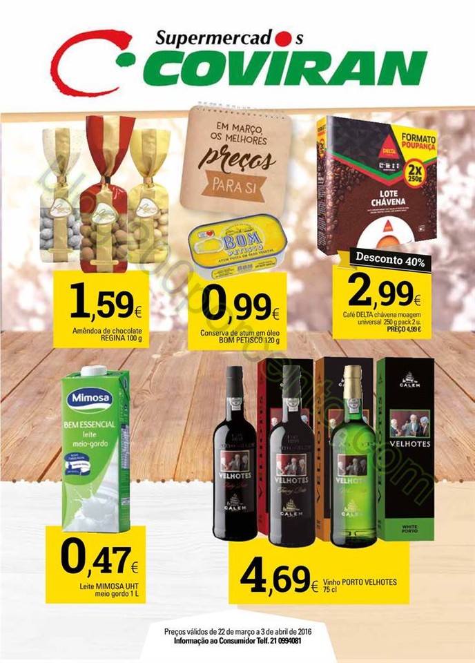Antevisão Folheto COVIRAN promoções de 22 març