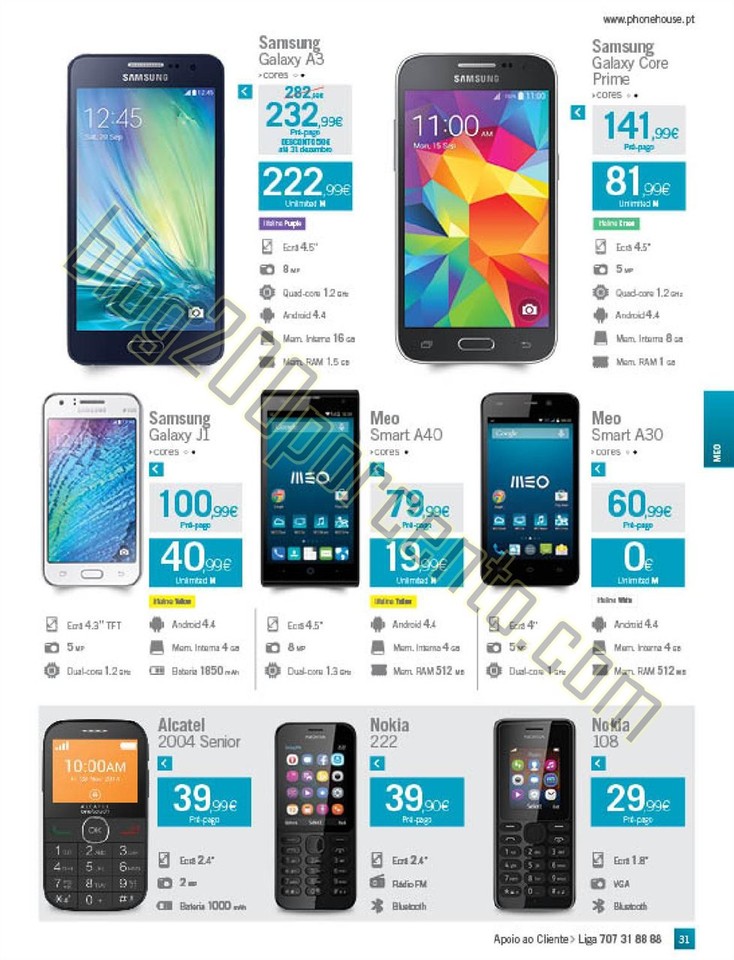 Novo Folheto PHONE HOUSE Natal promoções de 30 n
