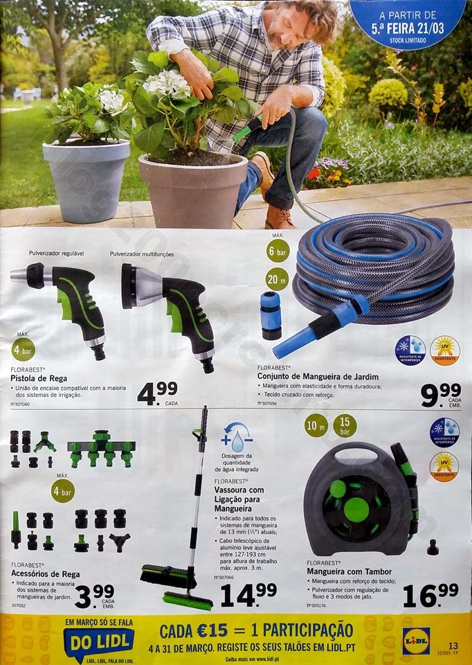 antevisao folheto lidl bazar 18 março e 21 março