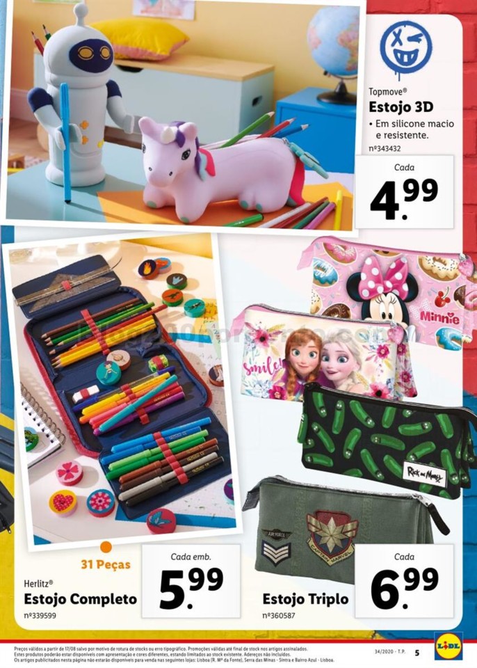 Antevisão Folheto LIDL Regresso às Aulas Promoç