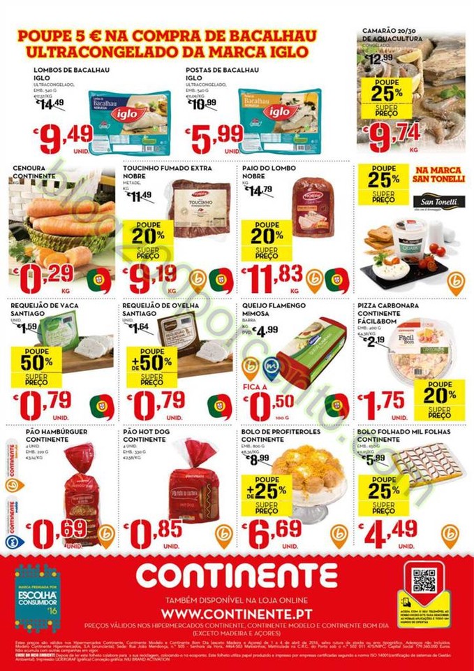 Antevisão Folheto CONTINENTE Fim de Semana de 1 a