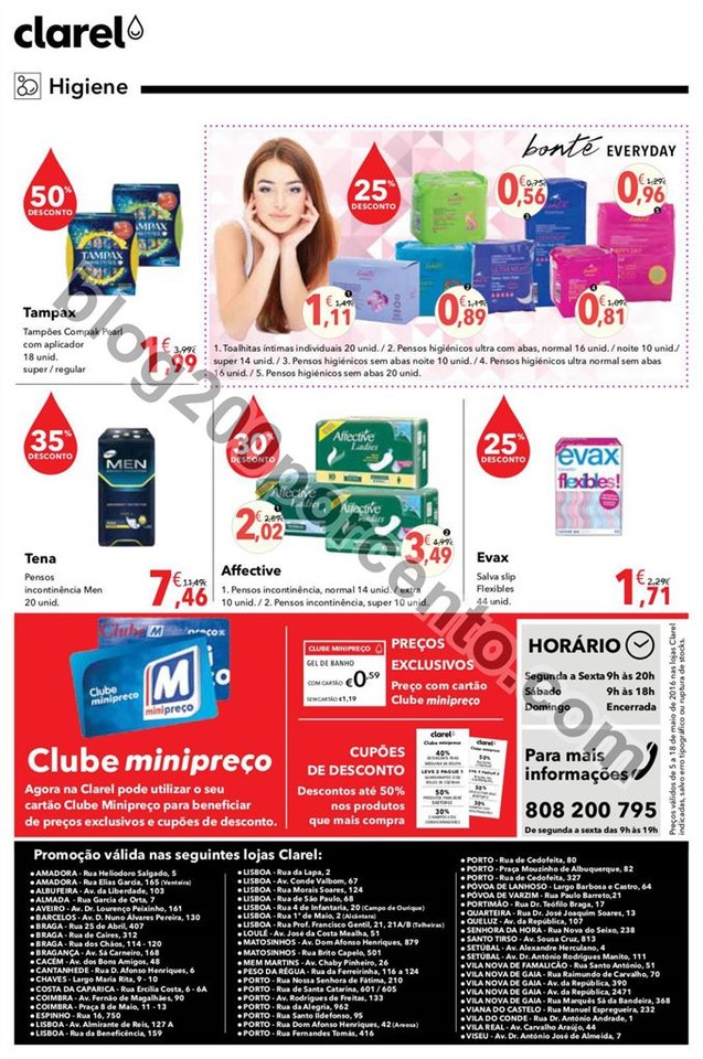 Antevisão Folheto CLAREL promoções de 5 a 18 ma