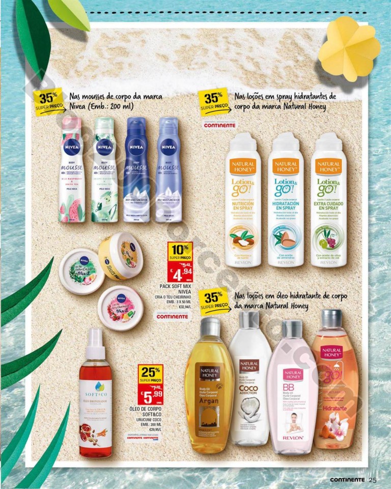 Antevisão Folheto CONTINENTE Beleza verão promo