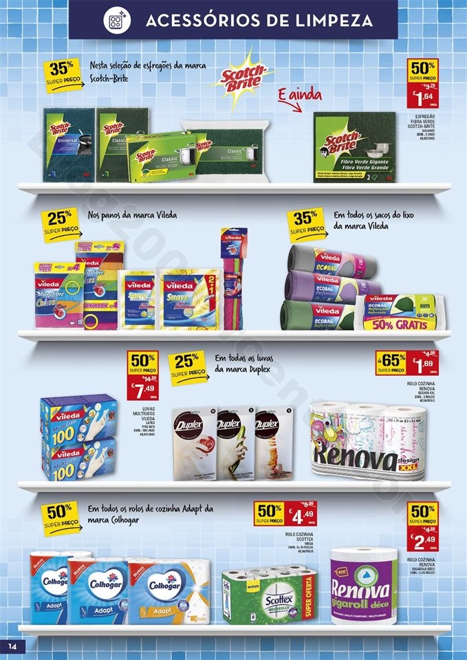 Antevisão Folheto CONTINENTE Limpeza Promoções 