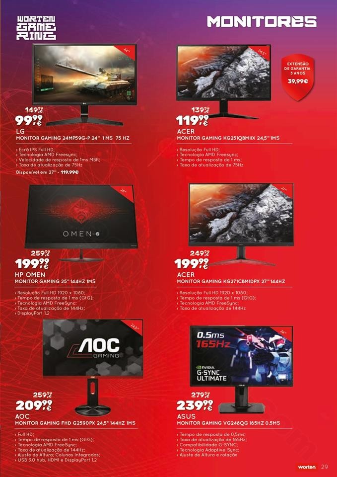Antevisão Folheto WORTEN Gamer Promoções até 1