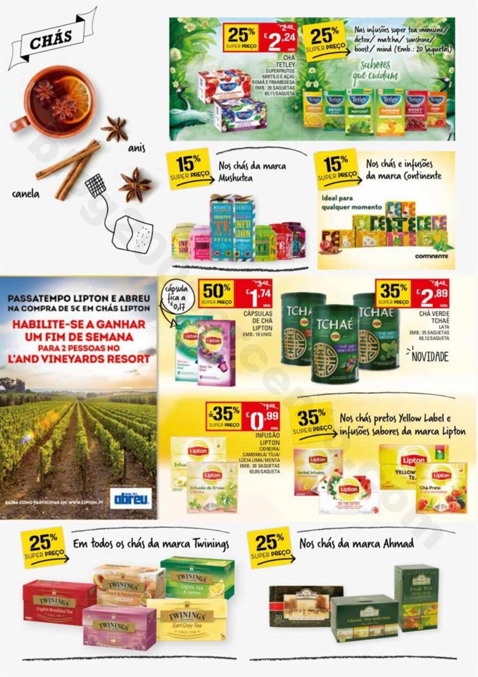 Antevisão Folheto CONTINENTE Bebidas Quentes prom