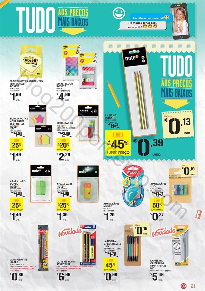 Antevisão Folheto CONTINENTE Regresso às aulas d