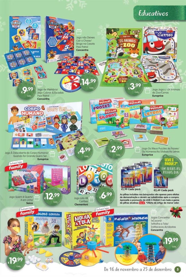 Antevisão Folheto MINIPREÇO Natal promoções de