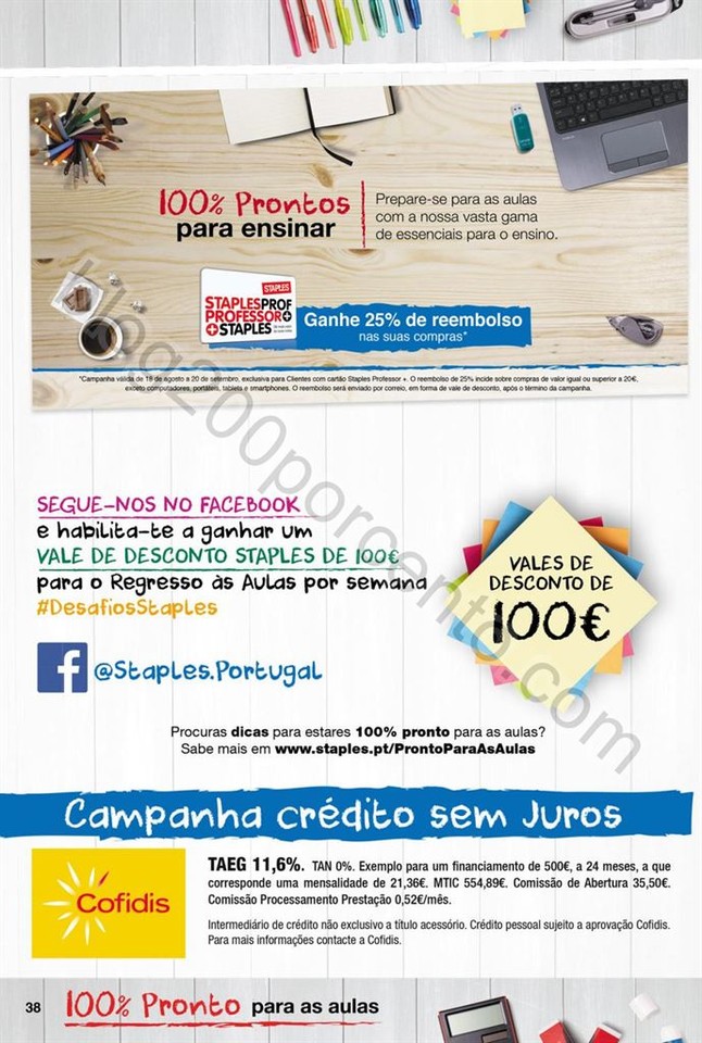 Antevisão Folheto STAPLES Regresso às aulas de 1