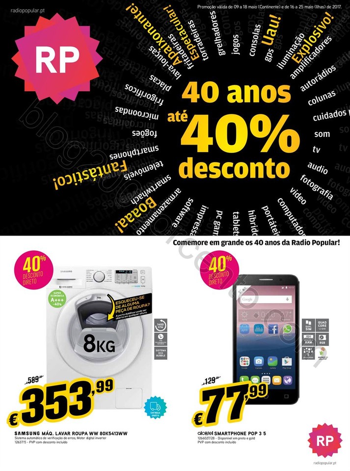 Antevisão Folheto RADIO POPULAR Promoções Anive