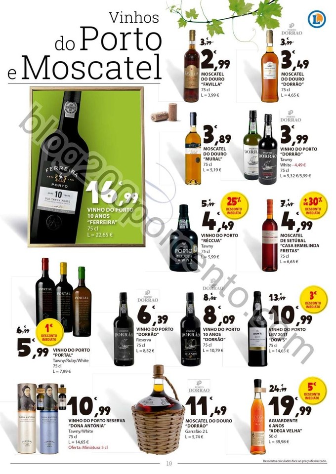 Antevisão Folheto E-LECLERC Vinhos promoções de