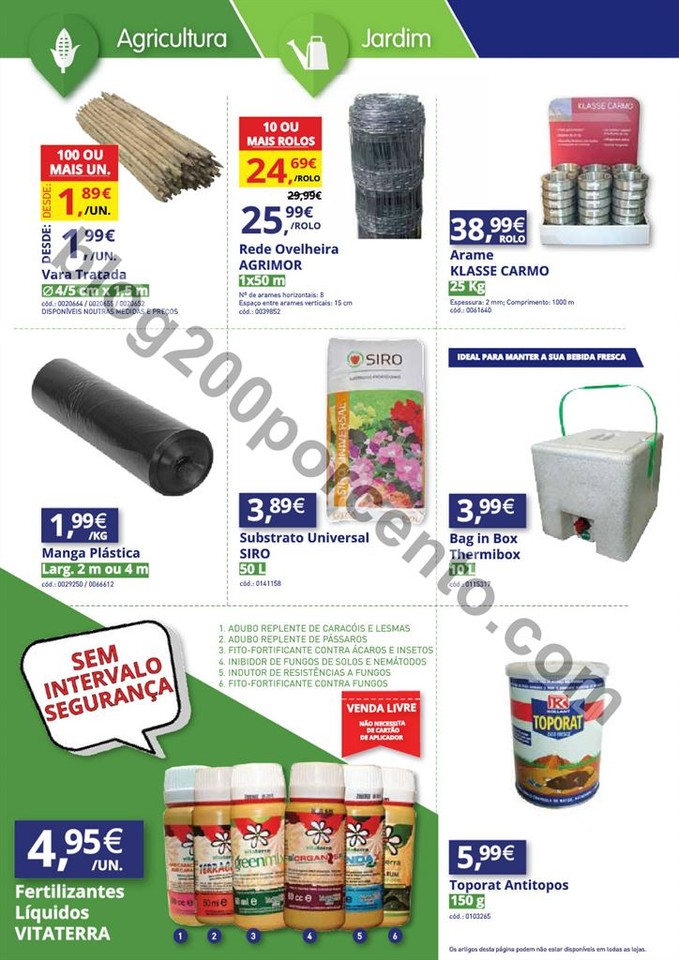 Antevisão Folheto AGRILOJA Promoções de 3 a 31 