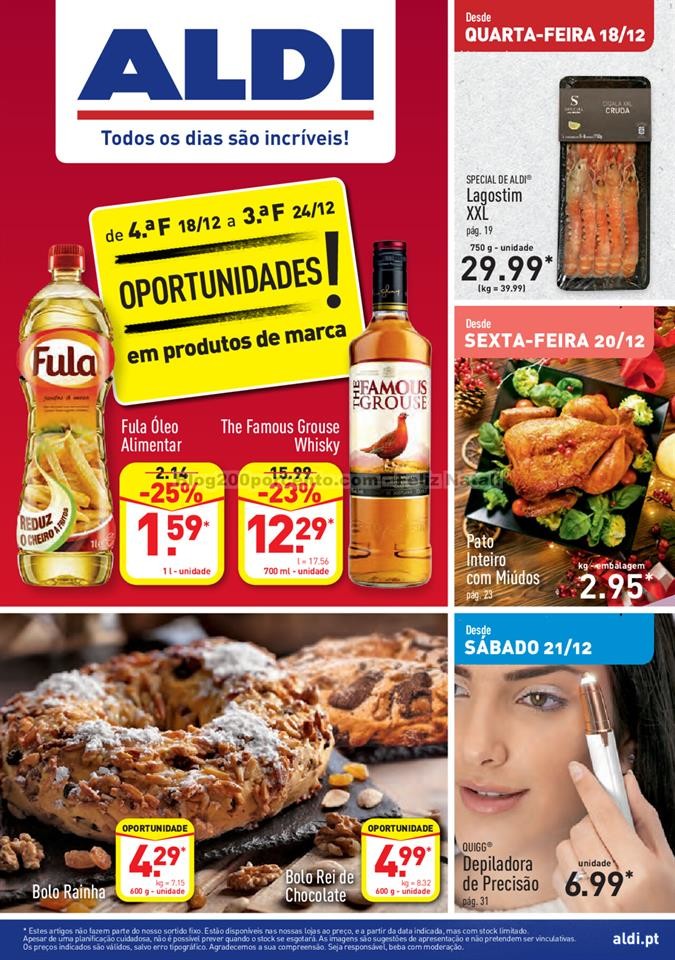 Antevisão Foheto ALDI Promoções a partir de 18 