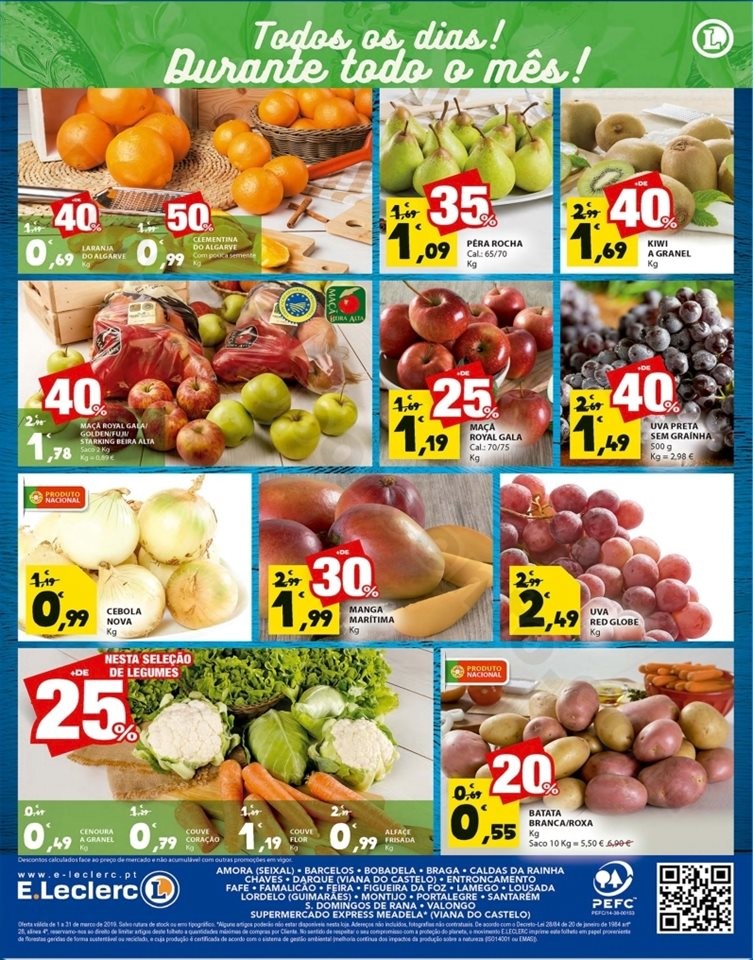 Antevisao e-leclerc frescos promoções de 1 a 31 