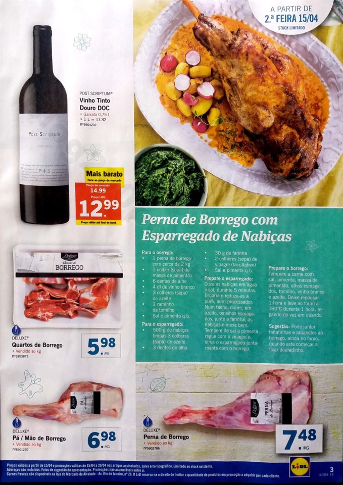 antevisao folheto lidl promocoes páscoa de 15 a 2