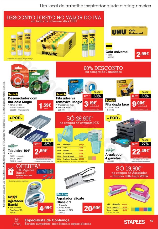 Antevisão Folheto STAPLES Promoções de 5 a 20 m