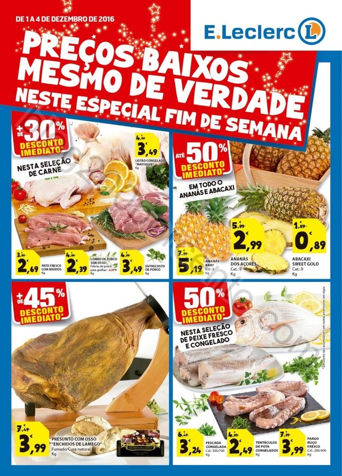 Antevisão Folheto E-LECLERC Fim de semana de 1 a 