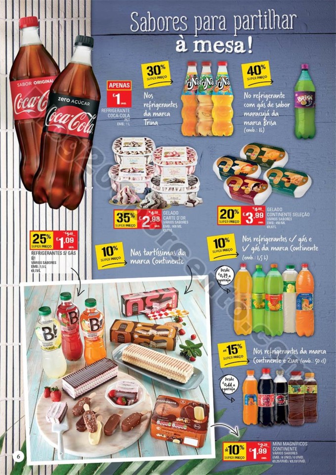 Antevisão Folheto CONTINENTE Bebidas e Gelados 26