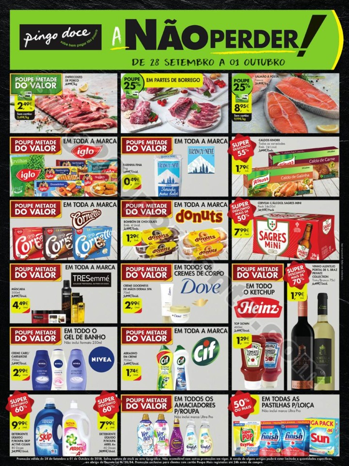 pingo doce fim de semana 28 setembro a 1 outubro p
