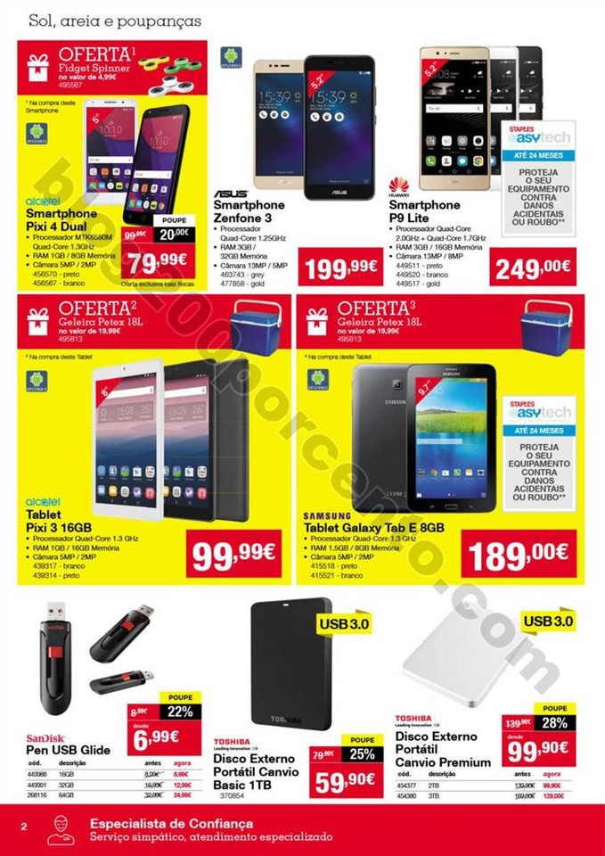 Antevisão Folheto STAPLES Promoções de 3 a 11 j
