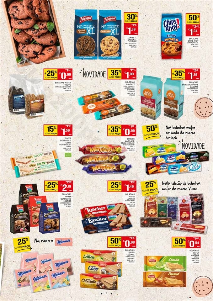 Antevisão Folheto CONTINENTE Bolachas 5 a 18  fev