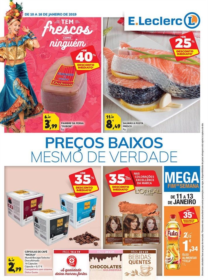 Antevisão FOlheto E-LECLERC Promoções de 10 a 1
