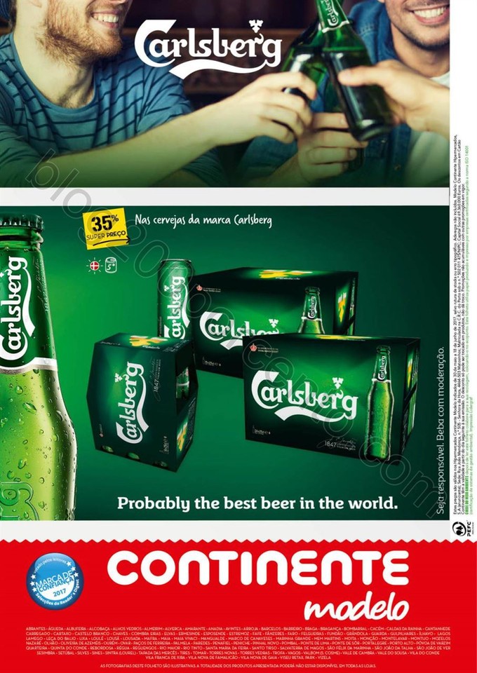 Novo Folheto CONTINENTE Cervejas e Mariscos promo