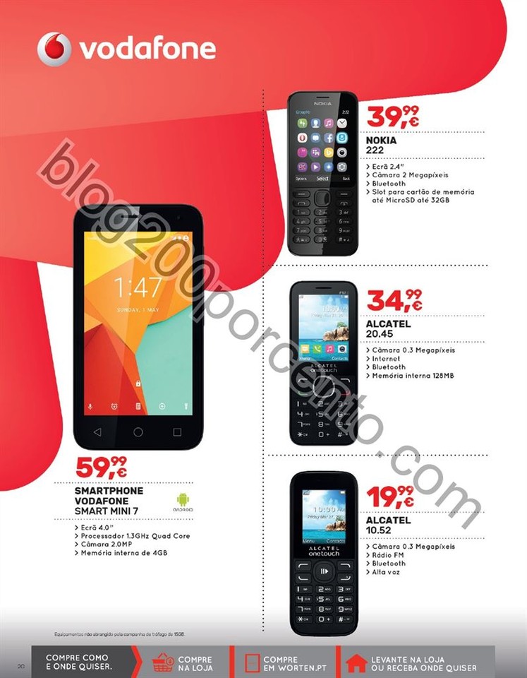 Antevisão Folheto WORTEN Mobile Promoções até 