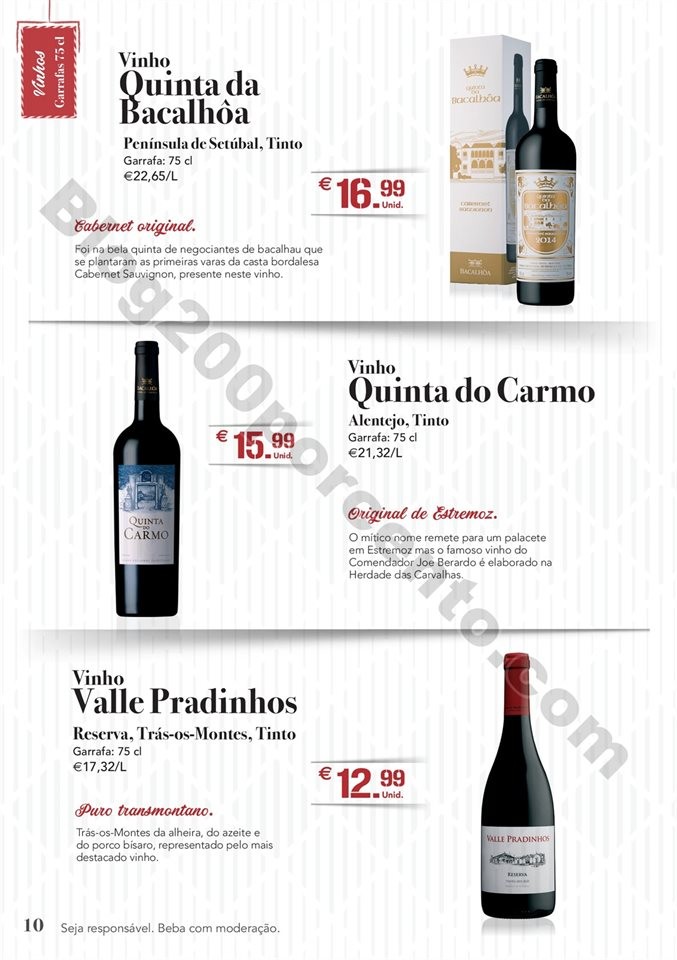 Antevisão Folheto CONTINENTE Natal bebidas Promo