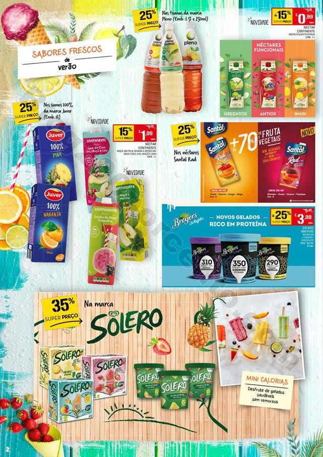 Antevisão Folheto CONTINENTE Bebidas e Gelados Pr