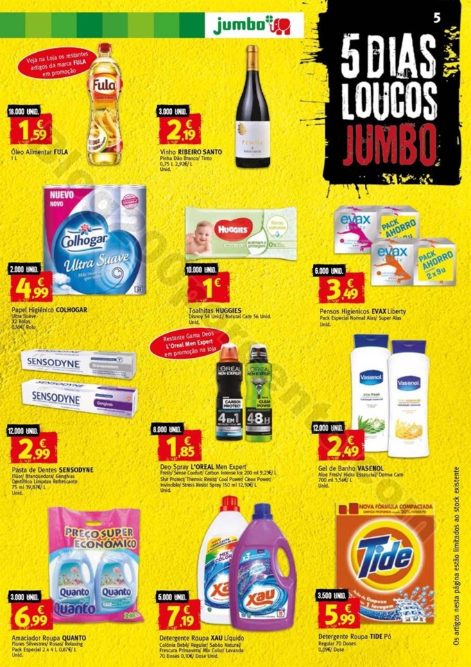 Antevisão Folheto JUMBO - JUMBO BOX 5 dias loucos