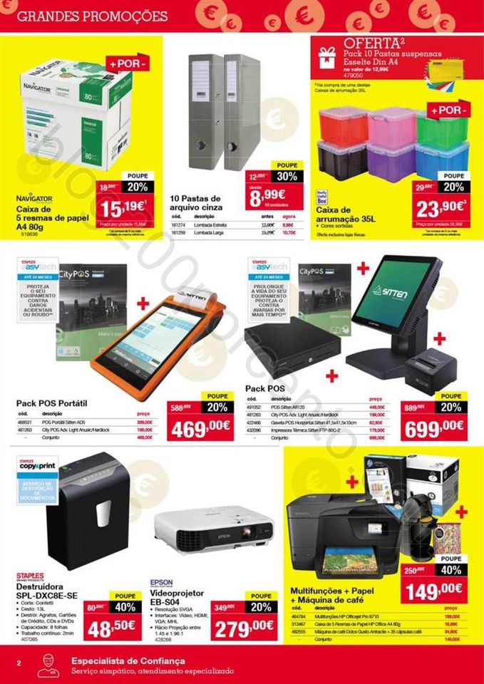Antevisão Folheto STAPLES Promoções de 21 a 28 