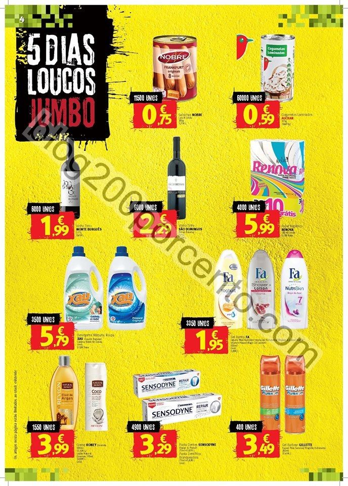 Antevisão Folheto JUMBO 5 dias loucos promoções
