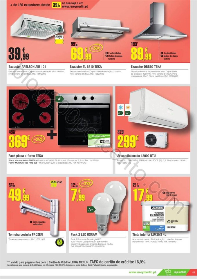 Novo Folheto LEROY MERLIN Promoções de 31 março