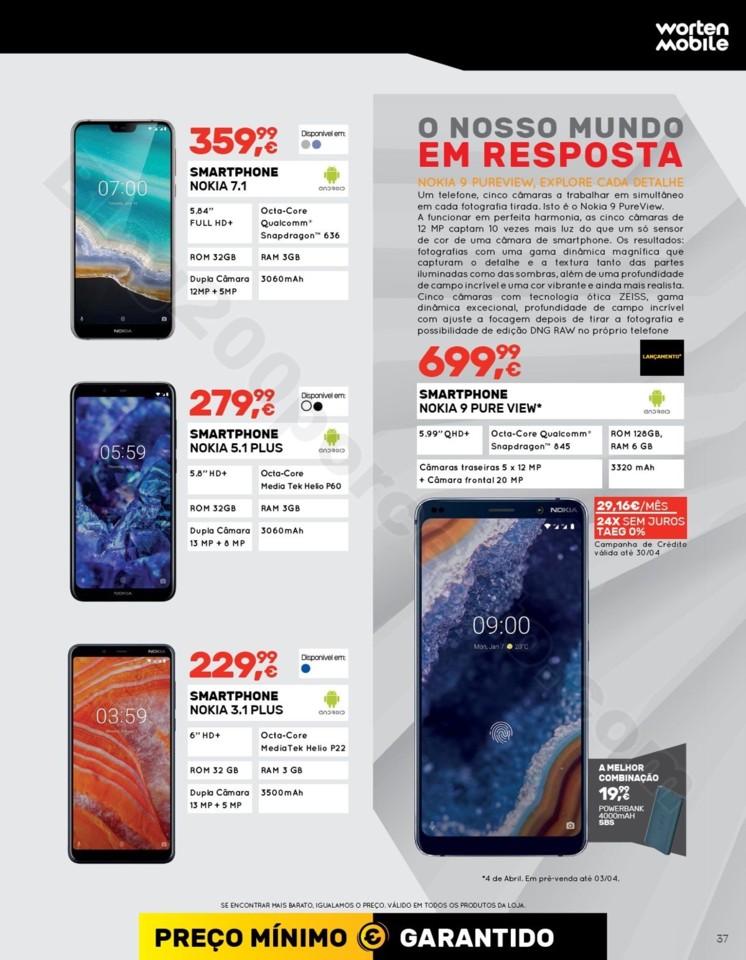 Antevisão Folheto WORTEN Mobile Promoções até 