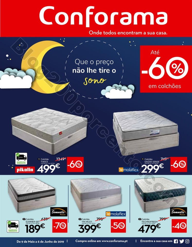 Antevisão Folheto CONFORAMA Promoções de 9 maio